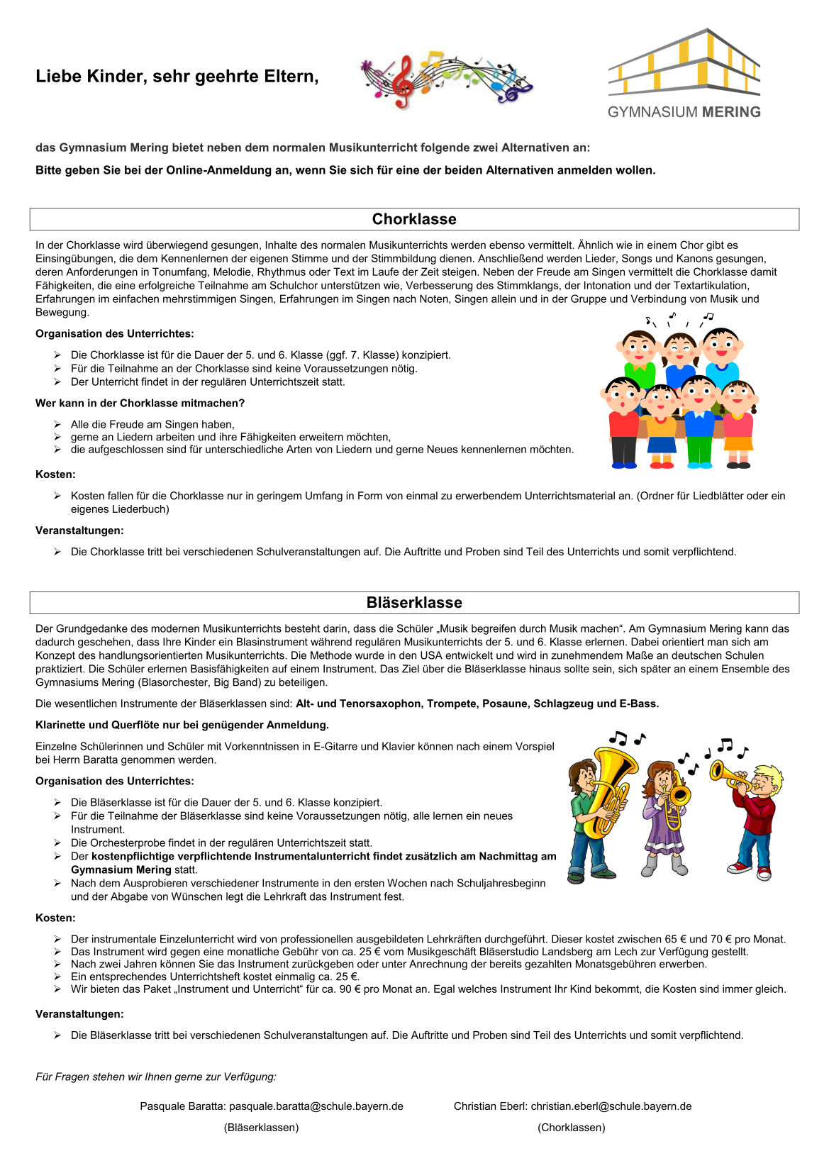 Flyer Musikklassen 2026